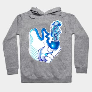 Blue cartoon hands modern and unique 2 Hoodie